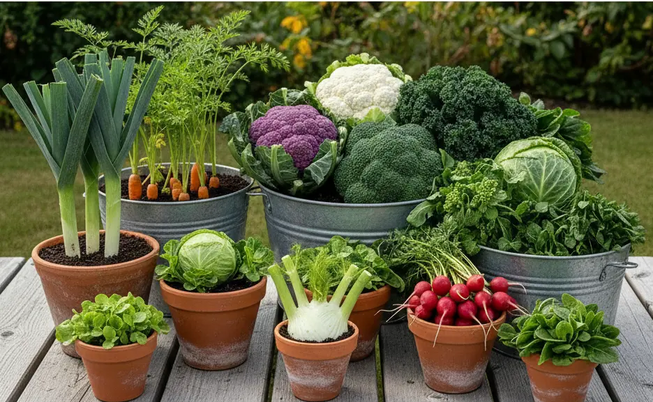 verdure in vaso di settembre